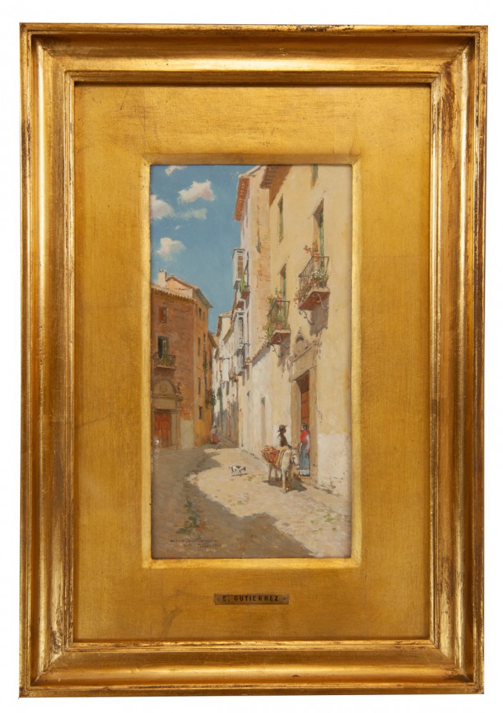 ernesto gutierrez hernandez: Calle en Toledo datato 1900